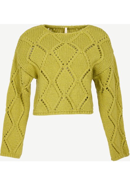 Uzun Kollu Bisiklet Yakalı Triko