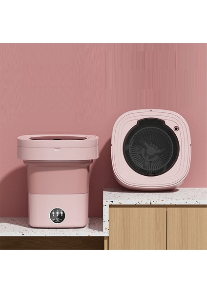 Katlanır Çamaşır Makinesi Taşınabilir Küçük Çamaşır Makinesi Mini Iç Çamaşırı Temizleme Makinesi 8l Pembe (Abd Fişi) (Yurt Dışından) fırsatları
