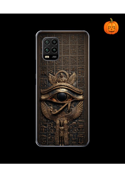 Xiaomi Mi 10 Lite Uyumlu Şeffaf Kılıf Antik Mısır 2 Tasarımlı