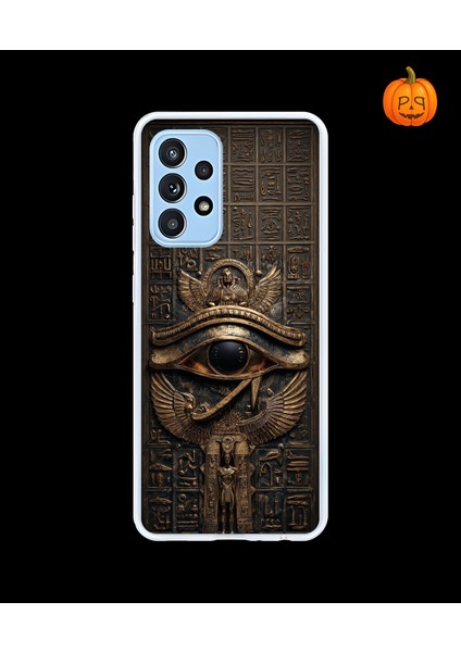 Samsung Galaxy A52 Uyumlu Şeffaf Kılıf Antik Mısır 2 Tasarımlı