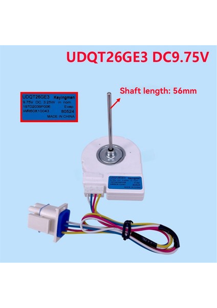 UDQT26GE3 Ge Buzdolabı Için Buharlaştırıcı Fan Motoru DC9.75V Buzdolabı Dondurucu Çift Kapılı Buzdolabı Fan Motoru (Yurt Dışından) modelleri
