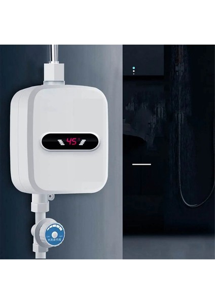 Anında Su Isıtıcısı Duş Banyo Musluk Fişi Sıcak Su Isıtıcısı 3500W Dijital Ekranlı Kır Evi Ingiltere Fişi (Yurt Dışından) fırsatları