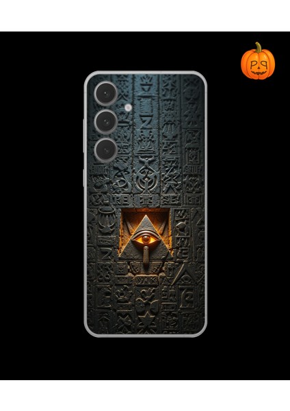 Samsung Galaxy S24 Uyumlu Şeffaf Kılıf Antik Mısır 4 Tasarımlı
