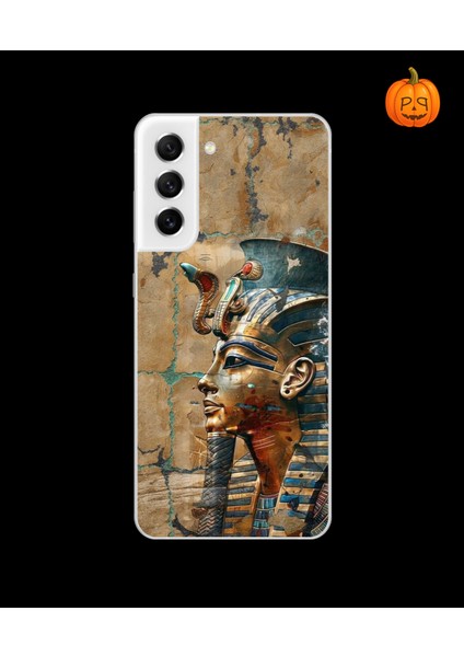 Samsung Galaxy S21 Fe Uyumlu Şeffaf Kılıf Antik Mısır 6 Tasarımlı
