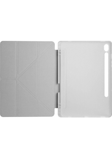 Samsung Tab S9 Uyumlu Kılıf Tri Folding Kalem Bölmeli Standlı Kılıf modelleri