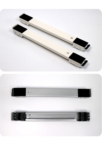 Çamaşır Makinesi Taban Standı Arabası Ayakları Hareketli Ayarlanabilir Teleskopik Buzdolabı Standı Tekerleği Kurutma Makinesi Buzdolabı Için - Gri (Yurt Dışından)