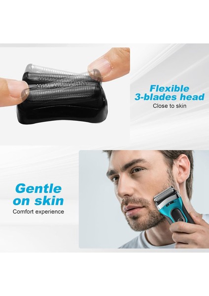 Braun 3 Serisi 3040S 300S 310S 3080S Elektrikli Tıraş Makinesi Folyosu ve Kesiciler Tıraş Makinesi Aksesuarları Için 21B Yedek Başlık (Yurt Dışından) indirimleri
