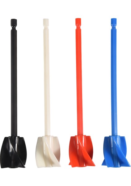 4'lü Reçine Karıştırma Kürekleri, Matkap Için Epoksi Karıştırıcı Ataşmanı, Yeniden Kullanılabilir Boya Karıştırıcısı, Epoksi Reçine, Seramik Sır, Silikon Için (Yurt Dışından)