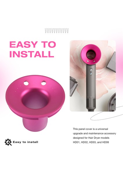 Dyson Saç Kurutma Makinesi Aksesuar Kılıfı Kapağı HD01 HD02 HD03 HD07 HD08 Onarım Parçaları Için Ön Bölme Kabuk Levhası Parçası (Yurt Dışından) fırsatları