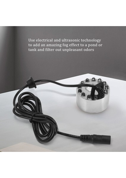 Ultrasonik Sis Makinesi Sisleyici Su Çeşmesi Göleti 12 LED (Yurt Dışından) indirimleri