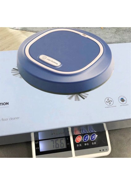 USB Kablosuz Süpürge Robotu Süpürme Paspas Ev Temizlik Robotu Zemin Halı Süpürgesi Toz Toplayıcı Mavi (Yurt Dışından) fırsatları