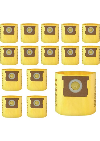 15 Adet 91964 Tip D Yüksek Verimli Vakum Filtre Torbası, 4 Galon Allaround Plus Islak/kuru Vakum Toz Torbası (Yurt Dışından)