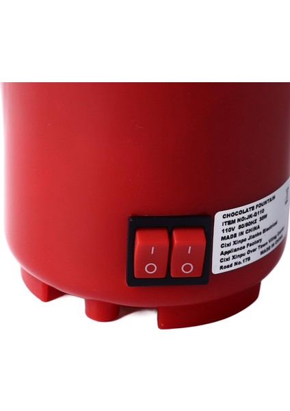 Üç Katlı Çikolata Çeşmesi Makinesi Çıkarılabilir Mini Nostalgia Eriyen Çikolata Fondü Çikolata Eriyen Fondü Ab Fişi (Yurt Dışından)