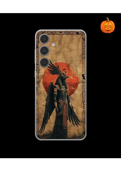 Samsung Galaxy S24 Uyumlu Şeffaf Kılıf Antik Mısır 7 Tasarımlı