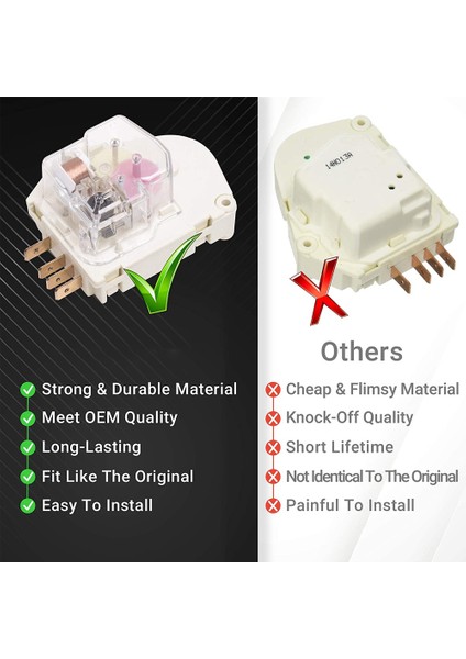 215846602 Buzdolabı Defrost Zamanlayıcısı Yedek Parçası Frigidaire ve Kenmore Buzdolapları Için Tam Uyumlu (Yurt Dışından) fiyatları