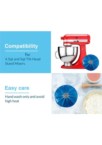 Kitchenaid Stand Mikser Aksesuarları Için Whisk Wiper Pro 6 Kablolu Karıştırma Başlığı, Sıçrama Önleyici Baffle, Dağınıklık Olmadan Karıştırın (Yurt Dışından) fiyatları