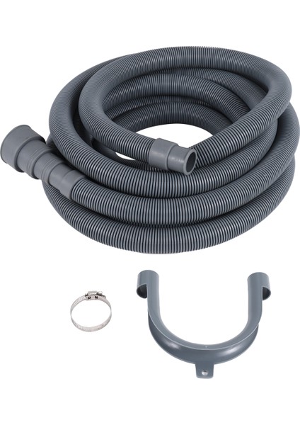Tahliye Hortumu Uzatma Seti Evrensel Çamaşır Makinesi Hortumu 13 Ft, Braket Hortum Bağlantısı ve Tahliye Hortumları Hortum Kelepçeleri Dahil (Yurt Dışından)