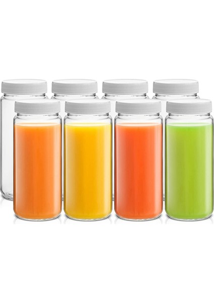 Adet Yeniden Kullanılabilir Şişeler 16 Oz Kapaklı Cam Şişeler ve Kavanozlar (Yurt Dışından)