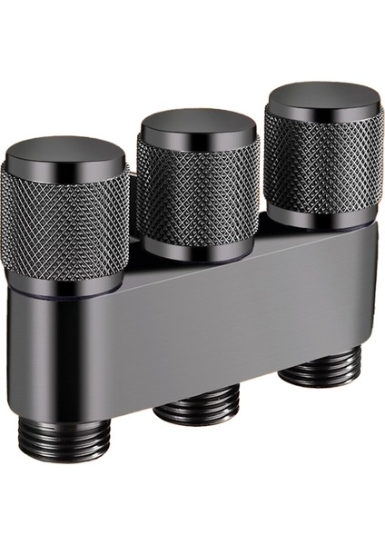 Pirinç Tek Giriş Üç Çıkış Üç Yollu Kontrol Çamaşır Makinesi Krom/gri Musluk Üç Yollu Üçgen Vana G1/3 Mini Siyah Gri (Yurt Dışından) fırsatları