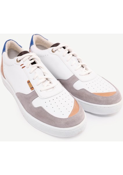 Retro Görünümlü Deri Spor Sneakers