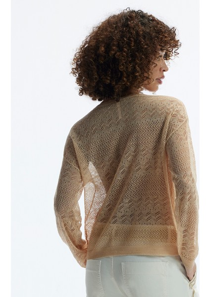 Bisiklet Yaka Uzun Kollu Hırka