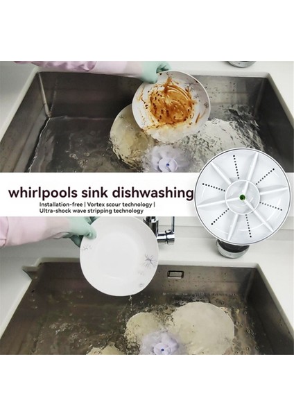 Ultrasonik Bulaşık Makinesi Taşınabilir Mini Turbo Bulaşık Makinesi, Sebze Yıkama Makinesi Ev Lavabo Bulaşık Makinesi Cihazı (Yurt Dışından) modelleri