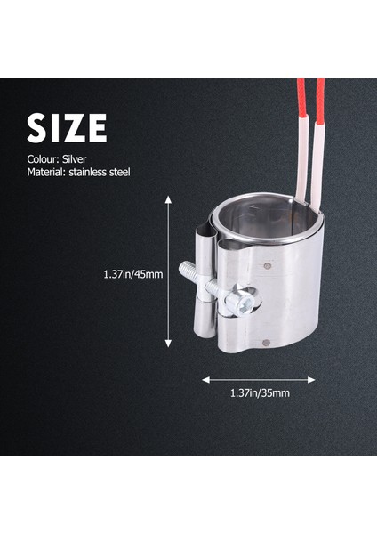 2 Adet/grup Mika Bant Isıtıcı 35X45MM 110V 150W Paslanmaz Çelik Isıtma Elemanları Plastik Enjeksiyon Makinesi Için (Yurt Dışından) fırsatları