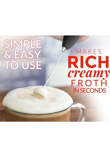 Frappe ve Matcha Için Geliştirilmiş Titanyum Motorlu Güçlü Süt Köpürtücü, Süt Köpürtücü ve Buharlı Köpük Makinesi (Yurt Dışından) fırsatları