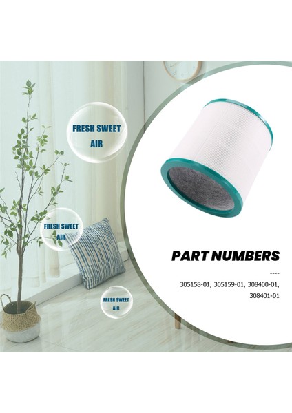 Dyson Tower Hava Temizleyici TP00/03/02/AM11/BP01 Modelleriyle Uyumlu Hava Temizleyici Filtreleri (Yurt Dışından) modelleri