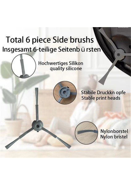 Eufy Clean L50 / L50 Ses / L60 / L60 Hibrit Robot Süpürge Ana Yan Fırça Filtresi Toz Torbası Aksesuar Seti Için 20 Adet (Yurt Dışından) fırsatları