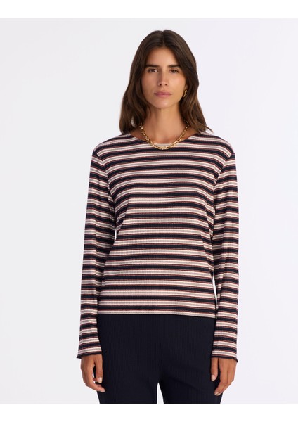 Regular Bisiklet Yaka Uzun Kol T-Shirt