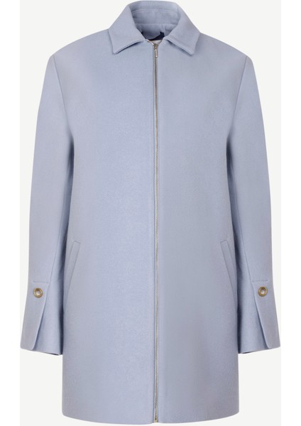 Fermuar Detaylı Palto