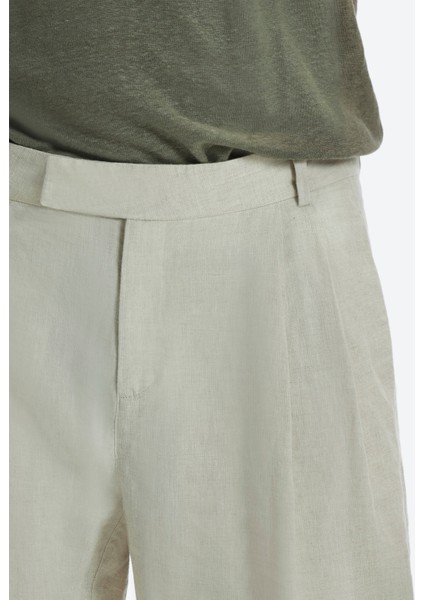 Tapered Fit Pile Detaylı Fileto Cepli Pantolon