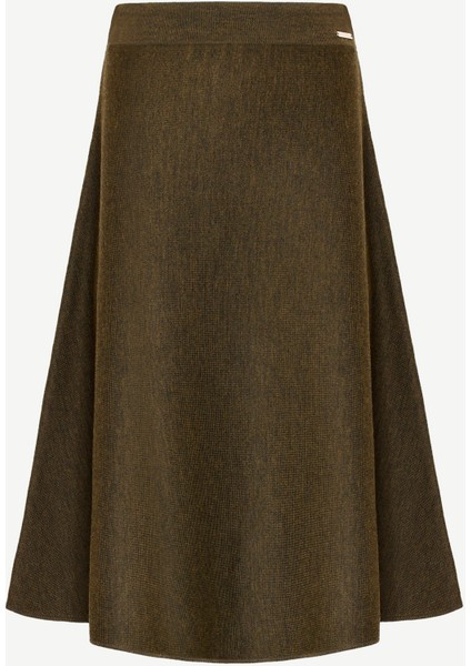 A Kesim Dizaltı Triko Etek