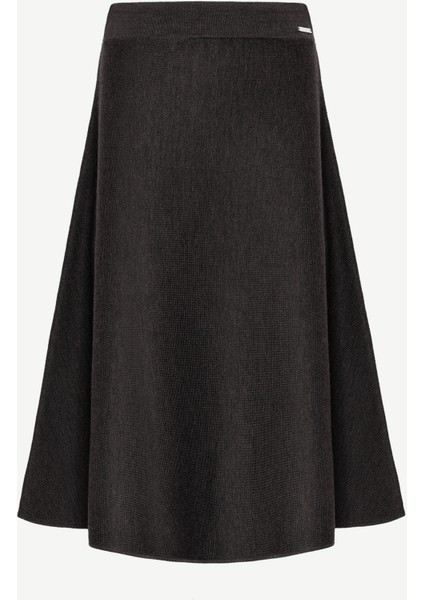 A Kesim Dizaltı Triko Etek