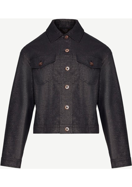 Gömlek Yaka Önü Cepli Kısa Ceket