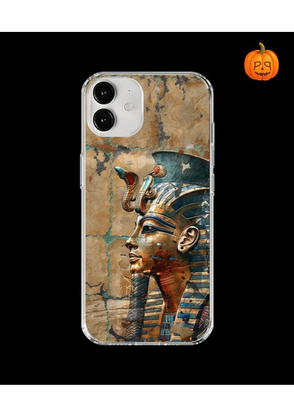 iPhone 12 Uyumlu Şeffaf Kılıf Antik Mısır 6 Tasarımlı