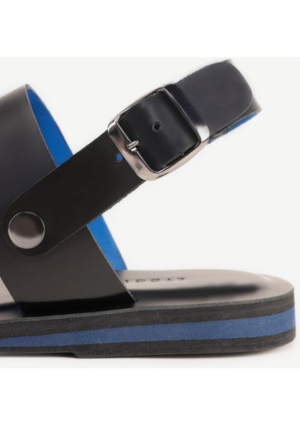 Renkli Astarlı Deri Sandalet