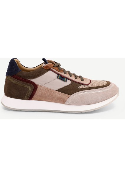 File Detaylı Deri Sneaker