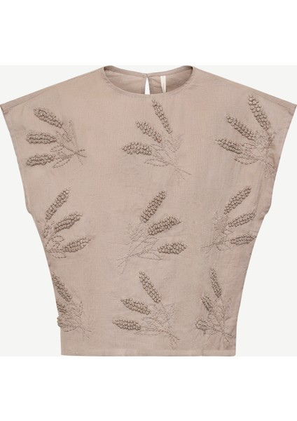 Kolsuz Bisiklet Yaka Bluz