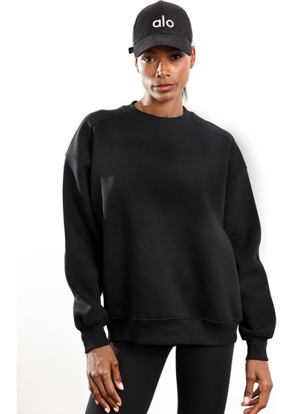 Siyah Parçalı Basic Sweatshirt 3408 fırsatları