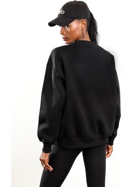 Siyah Parçalı Basic Sweatshirt 3408 indirimleri