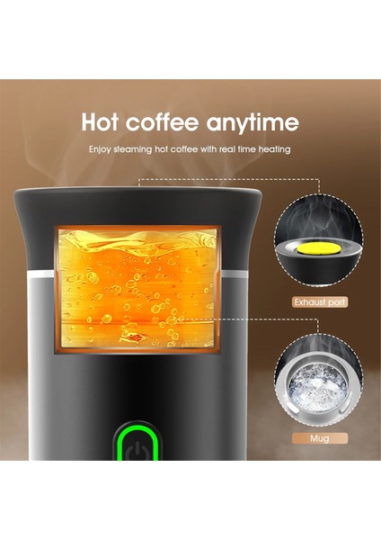 3'ü 1 Arada Mini Kablosuz Elektrikli Taşınabilir Espresso Kahve Makinesi Araba ve Ev Kamp Seyahat Kapsül Kahve Makinesi Beyaz (Yurt Dışından) indirimleri