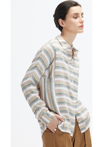 Rahat Kesim Uzun Kollu Cepli Gömlek