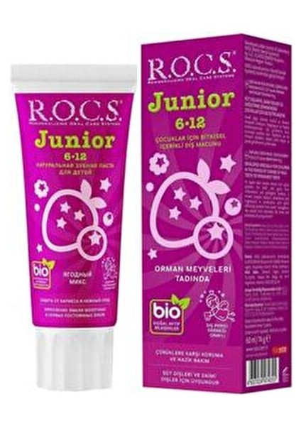 Junior Koruyucu Diş Macunu Orman Meyveli Aroma 2 Adet 60 ml Çocuklar İçin modelleri