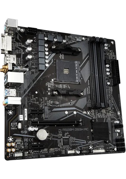 Gıgabyte A520M DS3H Ac 4400MHZ (Oc) Ddr4 M.2 Am4 Matx Anakart fiyatları
