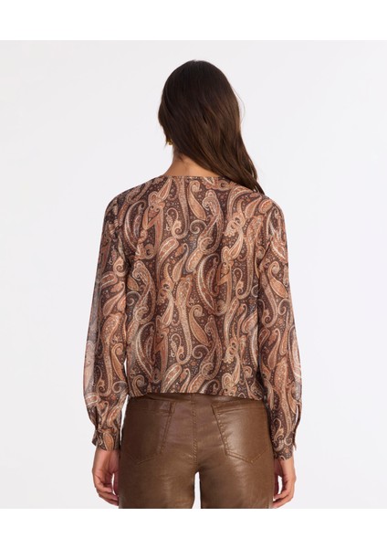 Regular V Yaka Uzun Kol Bluz