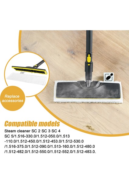 Karcher Easyfix Sc 2, Sc 3, Sc 4, Sc 5 Buharlı Temizleyici Için 6 Adet Mikrofiber Paspas Bezi Pedi Dayanıklı Yedek Aksesuarlar (Yurt Dışından) indirimleri