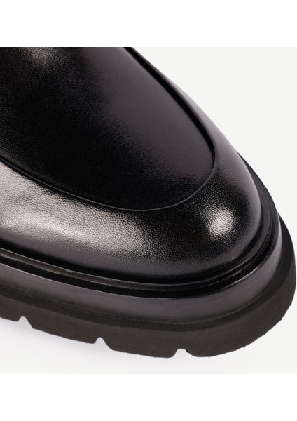 Renkli Lastikli Deri Bot