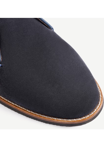 Renk Detaylı Deri Süet Bot